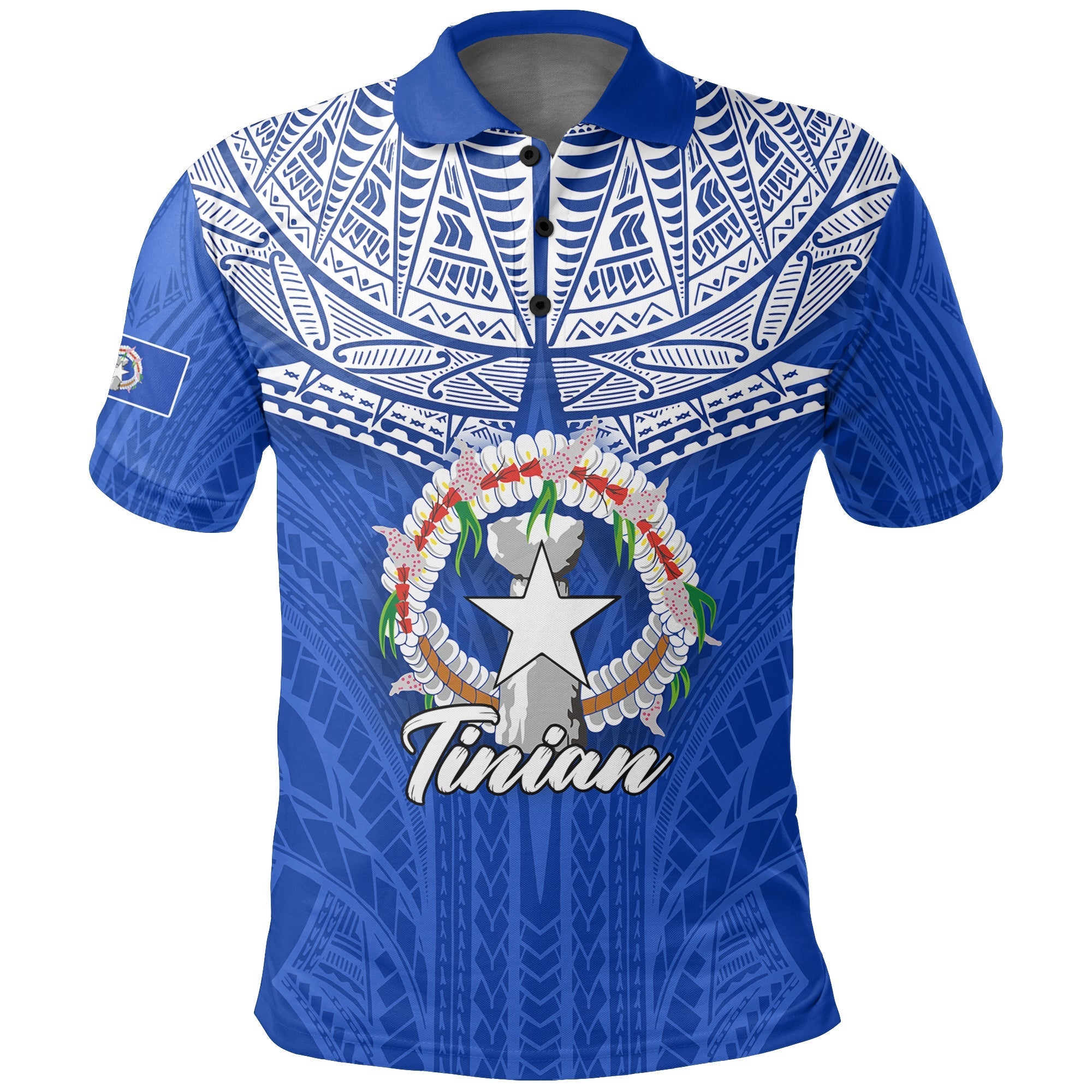 Custom Northern Mariana Islands Polo Shirt Tinian LT12 - Wonder Print Shop