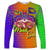 Mardi Gras Mask With Beads Long Sleeve Shirt - LT12 - Wonder Print Shop