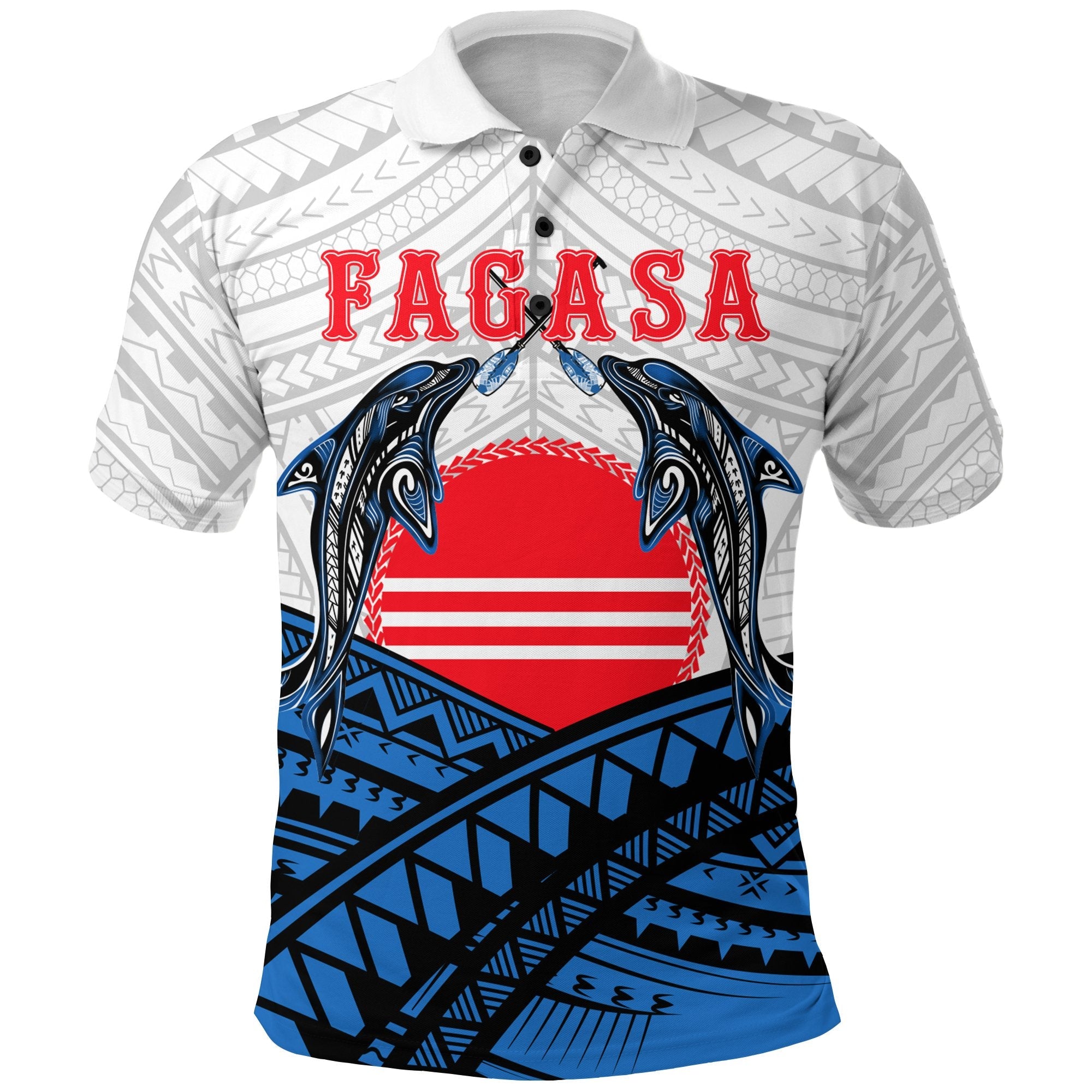 American Samoa Polo Shirt Fagasa Fealofani Samoa LT12 - Wonder Print Shop