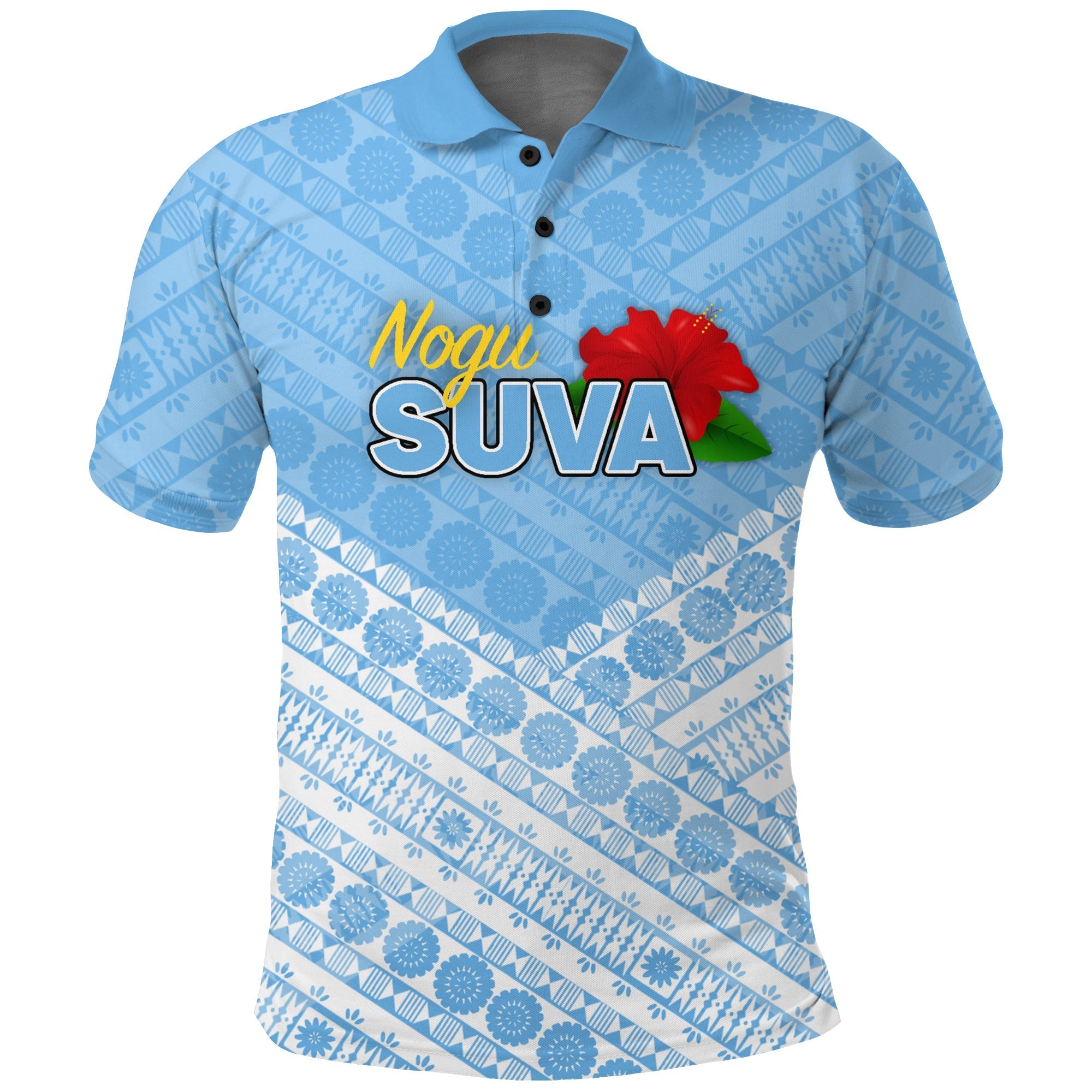 Custom Fiji Suva Rugby Polo Shirt Tapa Pattern LT12 - Wonder Print Shop