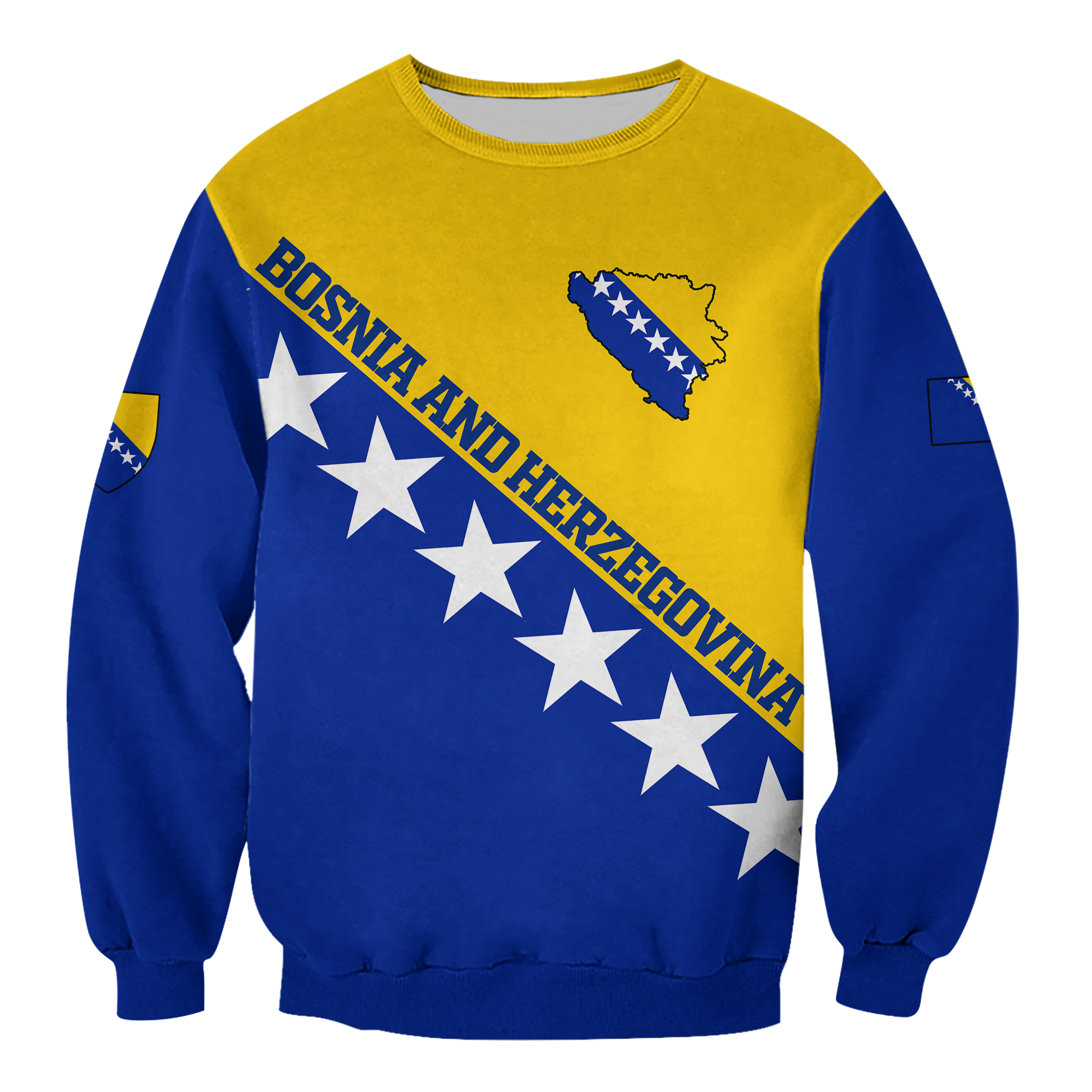 Bosnia and Herzegovina Pride Sweatshirt LT12 - Wonder Print Shop