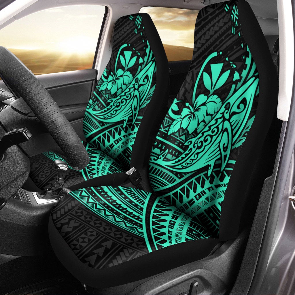 hawaii-humpback-whale-with-hibiscus-tribal-turquoise-car-seat-covers