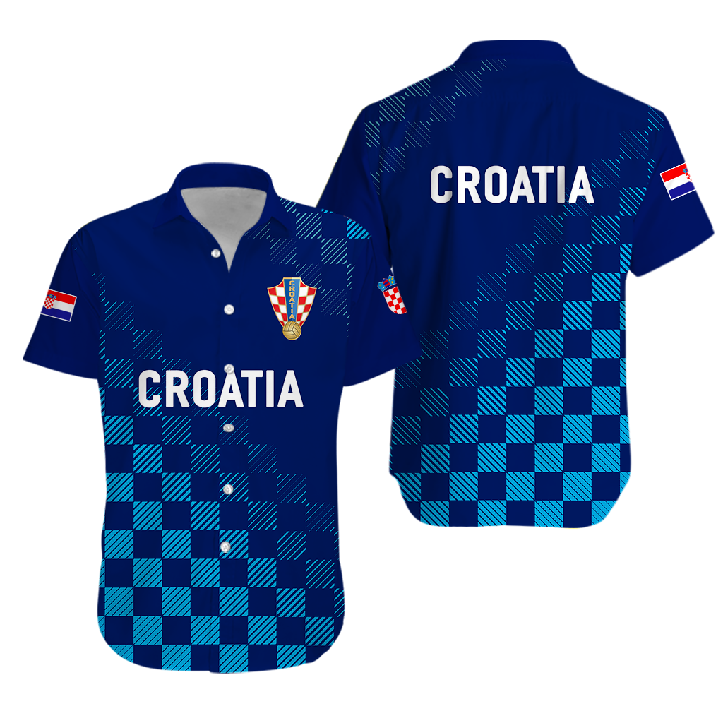 Croatia Football World Cup 2022 Champions Pride Hawaiian Shirt Blue