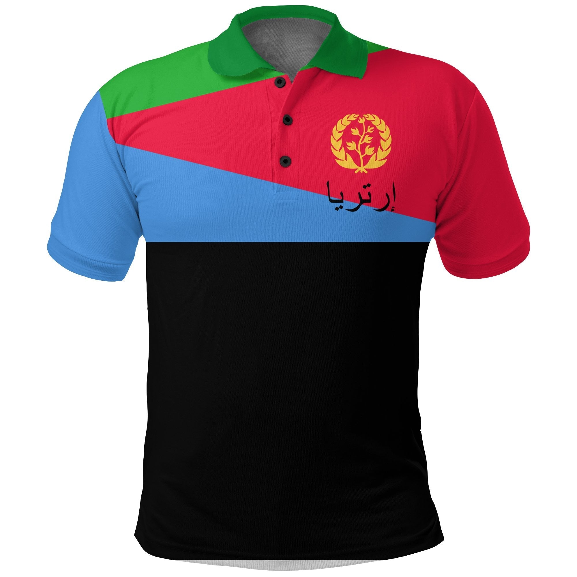 Eritrea Polo Shirt Flag Style LT12 - Wonder Print Shop