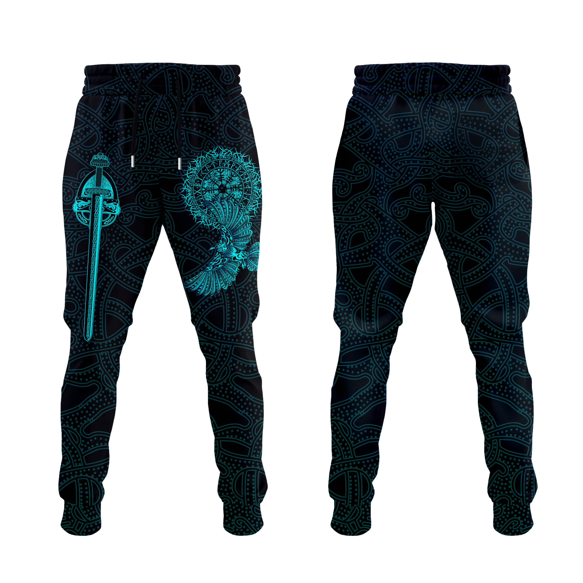 viking-raven-tattoo-art-jogger-pants