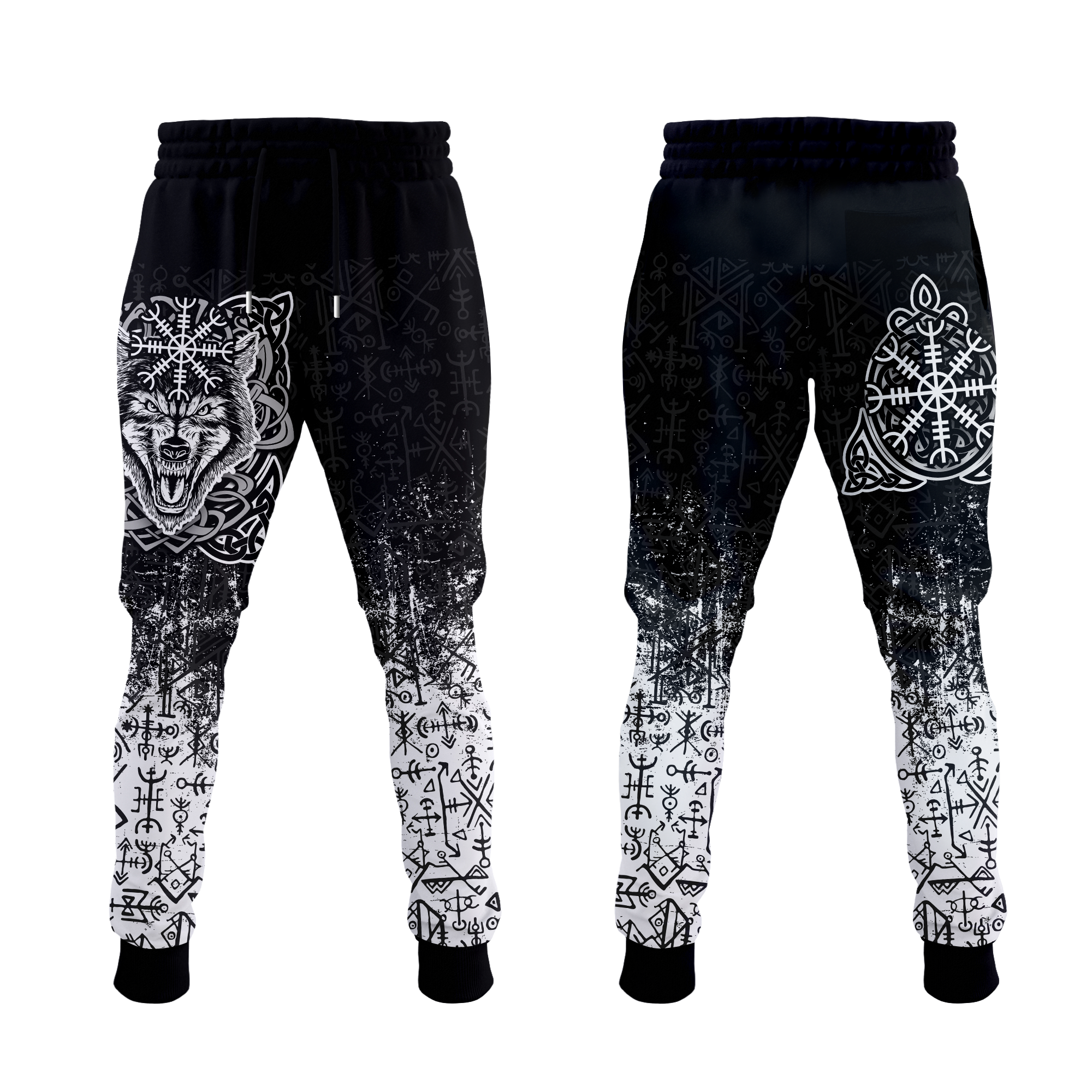 viking-wolf-with-vegvisir-art-jogger-pants