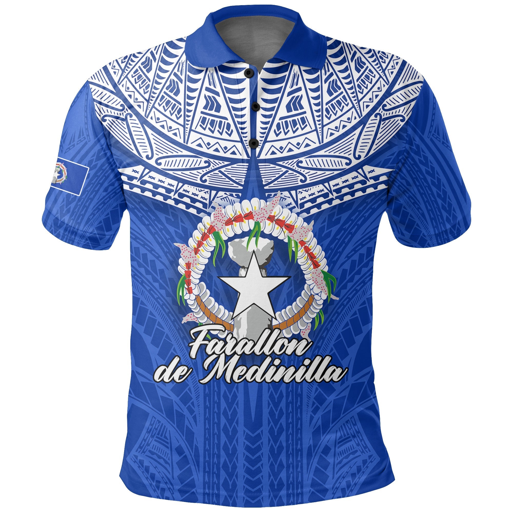 Custom Northern Mariana Islands Polo Shirt Farallon de Medinilla LT12 - Wonder Print Shop