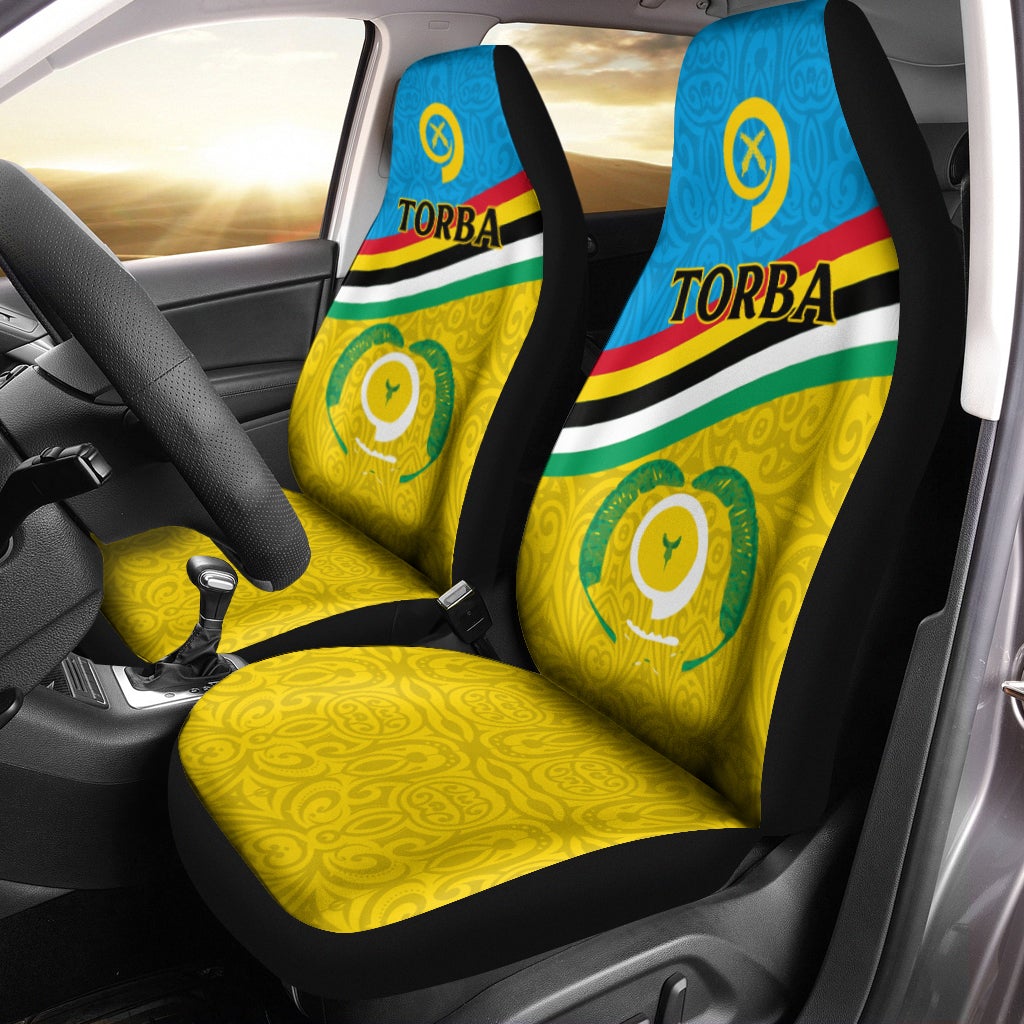 Vanuatu Torba Province Car Seat Covers Flag Style LT12 - Wonder Print Shop