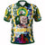 Custom Hawaii Polo Shirt Kaimuki High School Bulldogs With Hawaiian Sea Turtle and Tribal Patterns LT10 - Wonder Print Shop