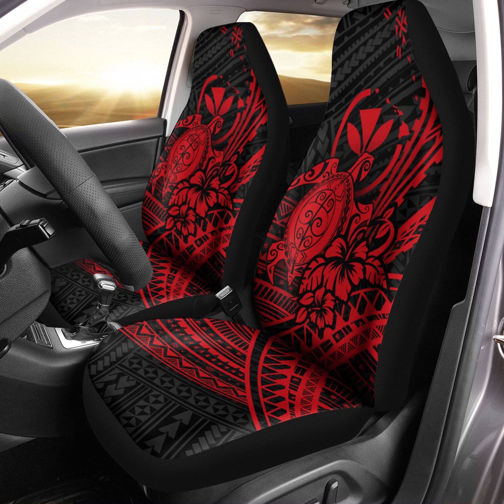 hawaii-turtle-with-hibiscus-tribal-red-car-seat-covers