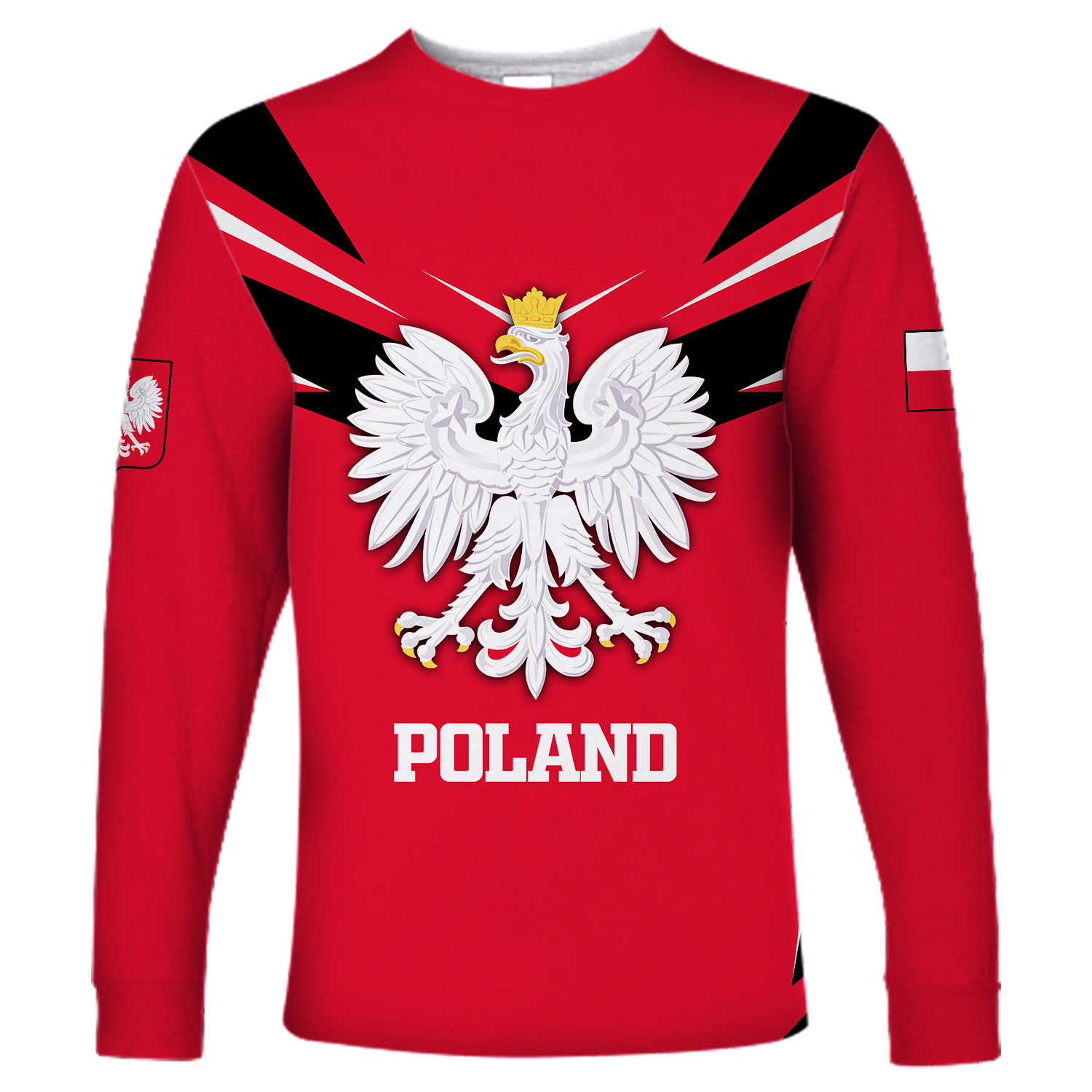 Poland Pride Long Sleeve Shirt LT12 - Wonder Print Shop