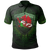 Wales Raglan Polo Shirt Cymru Dragon With Shield - Wonder Print Shop