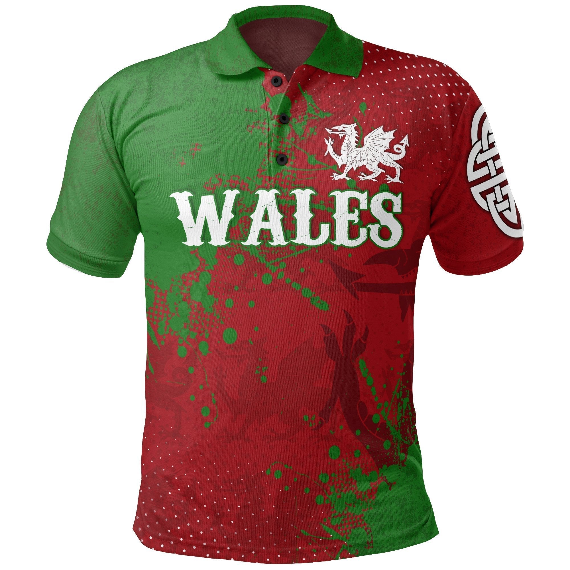 Wales Polo Shirt The Great Cymru - Wonder Print Shop