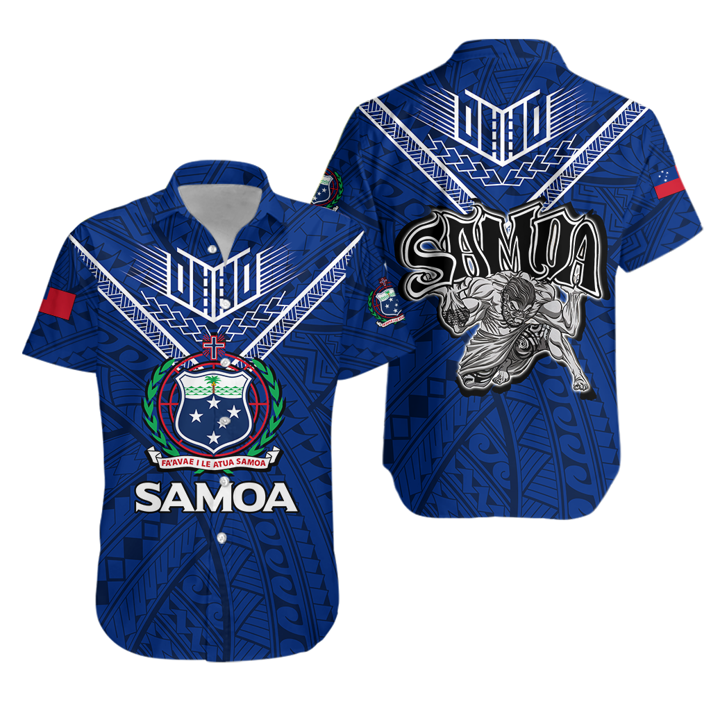 Samoa Hawaiian Shirt Samoan Warrior Pride LT12 - Wonder Print Shop