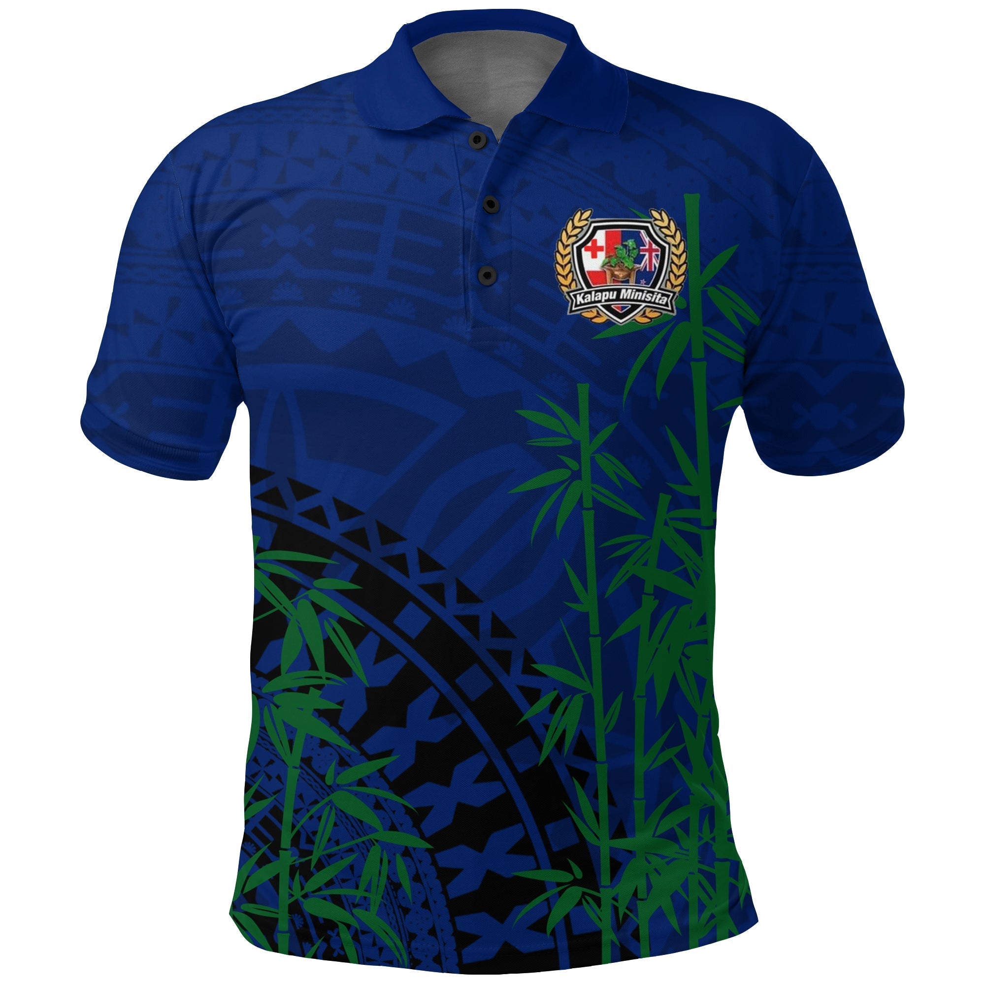 Kalapu Minisita Polo Shirt Tapa Pattern LT12 - Wonder Print Shop