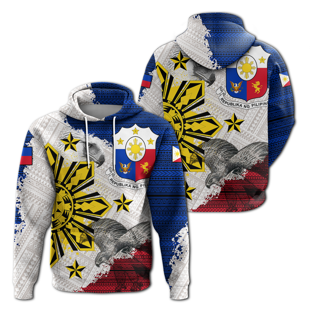 Philippines Filipino Tribal Eagle Hoodie LT2 - Wonder Print Shop