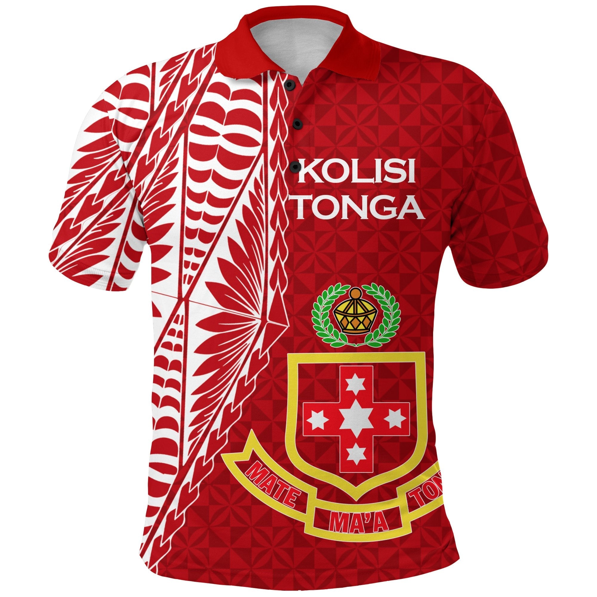 Kolisi Tonga Atele Polo Shirt Tongan Tribal LT12 - Wonder Print Shop