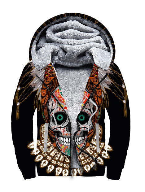 native-american-warrior-of-indian-skull-3d-fleece-hoodie