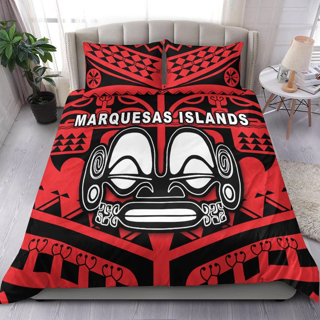 Marquesas Islands Bedding Set - Marquesas Tattoo LT13 - Wonder Print Shop