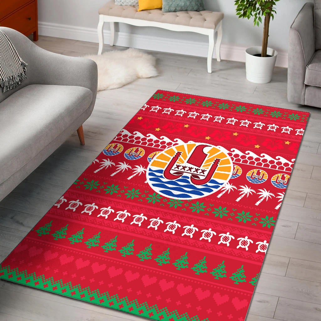 Tahiti Christmas Area Rug Ugly Christmas LT12 - Wonder Print Shop