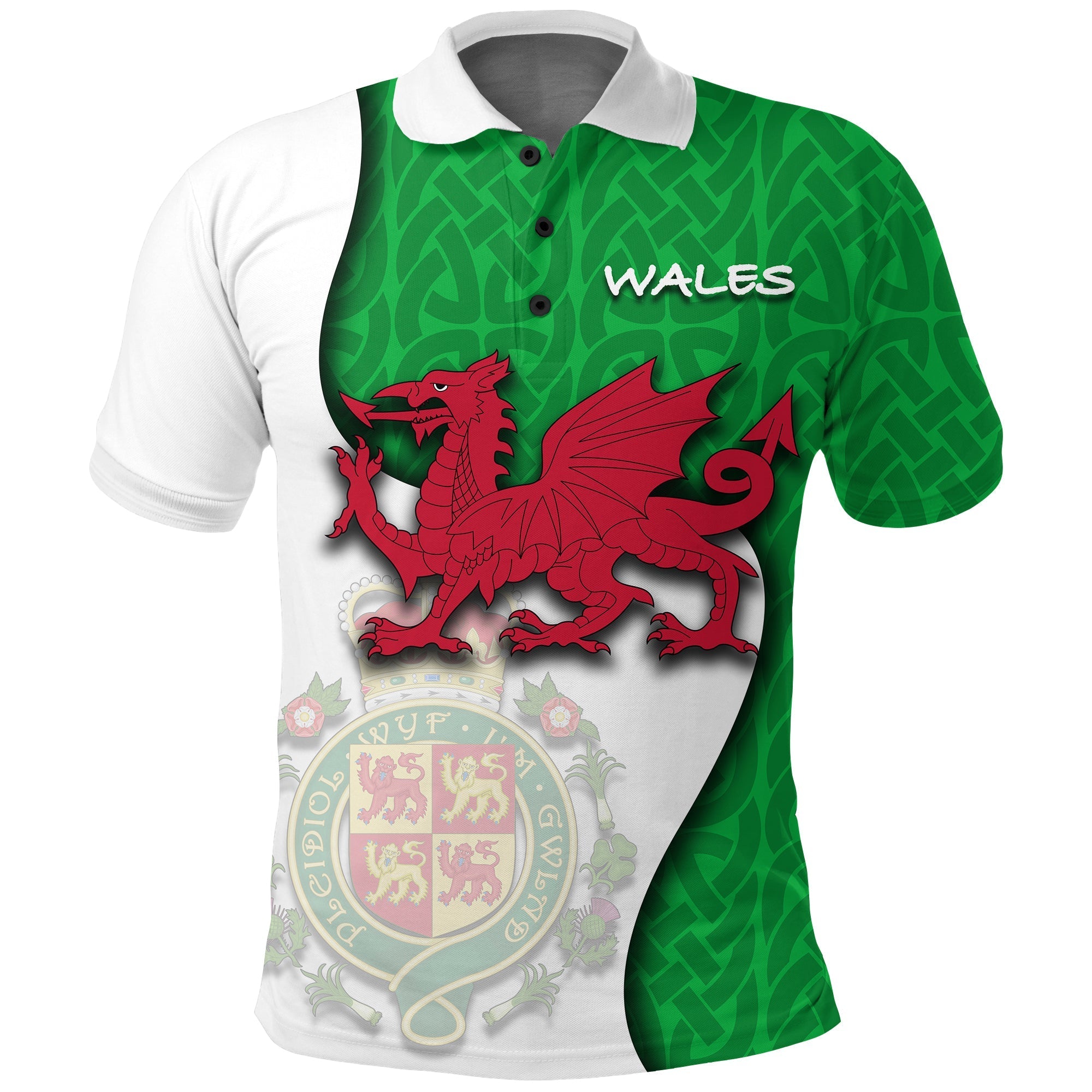 Wales Dragon 2021 Polo Shirt LT20 - Wonder Print Shop