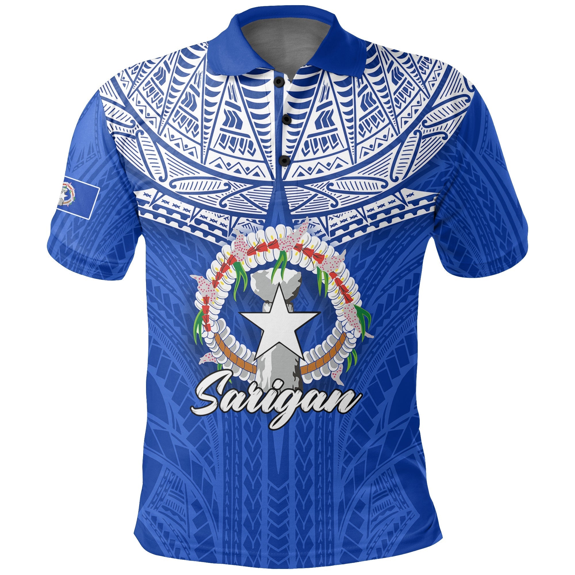 Custom Northern Mariana Islands Polo Shirt Sarigan LT12 - Wonder Print Shop