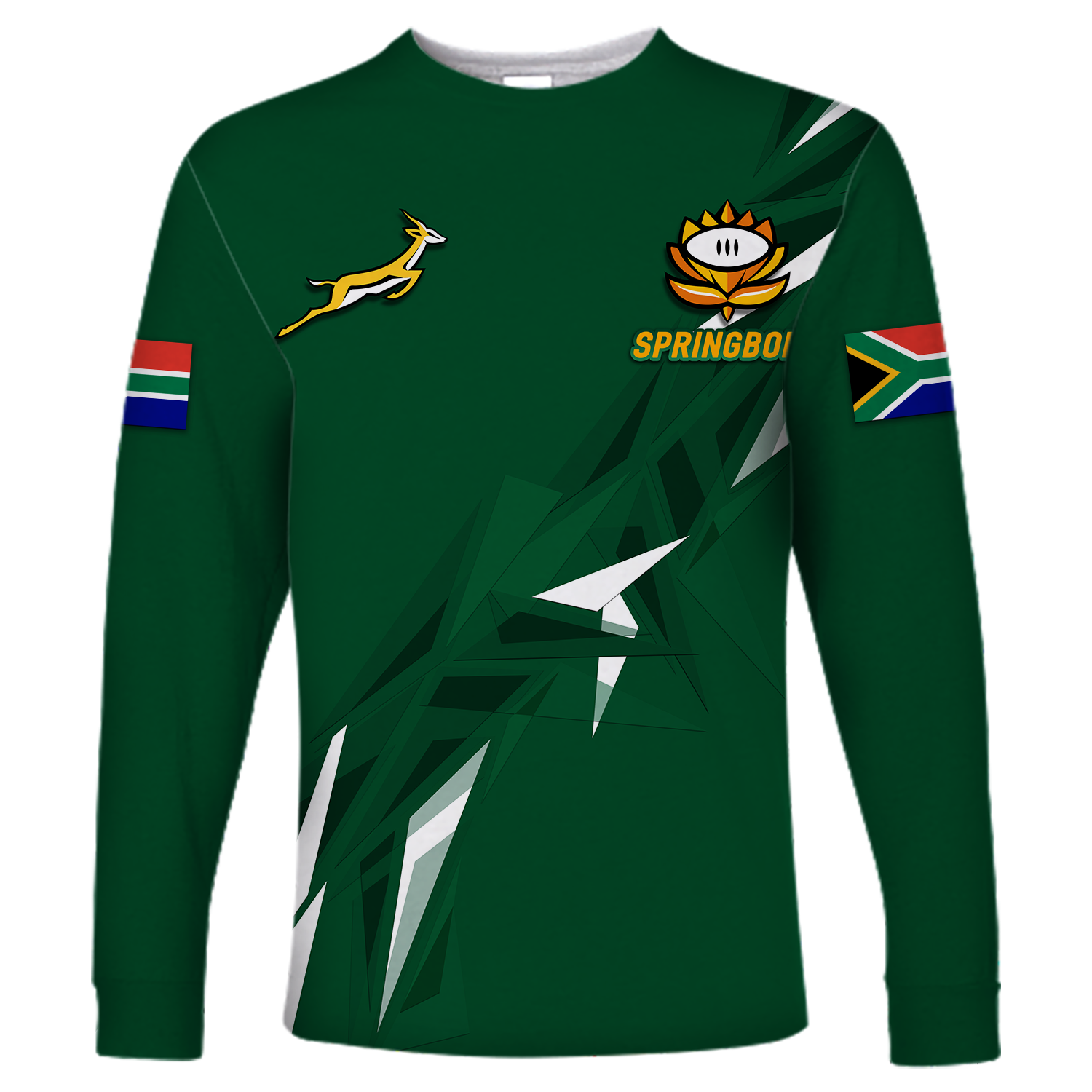 South Africa Springboks 2022 Legend Long Sleeve Shirt - LT12 - Wonder Print Shop