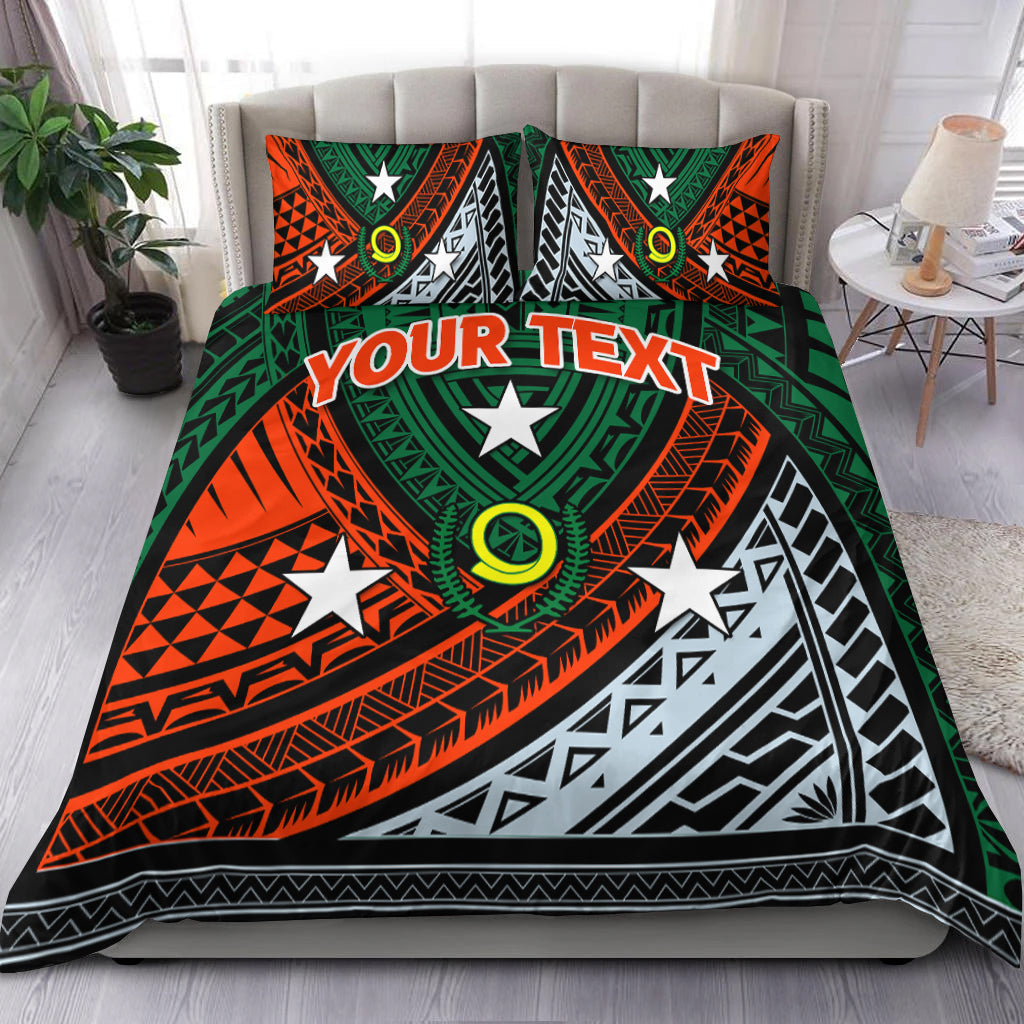 Custom Personalised Vanuatu Penama Province Tribal Pattern Bedding Set - LT12 - Wonder Print Shop