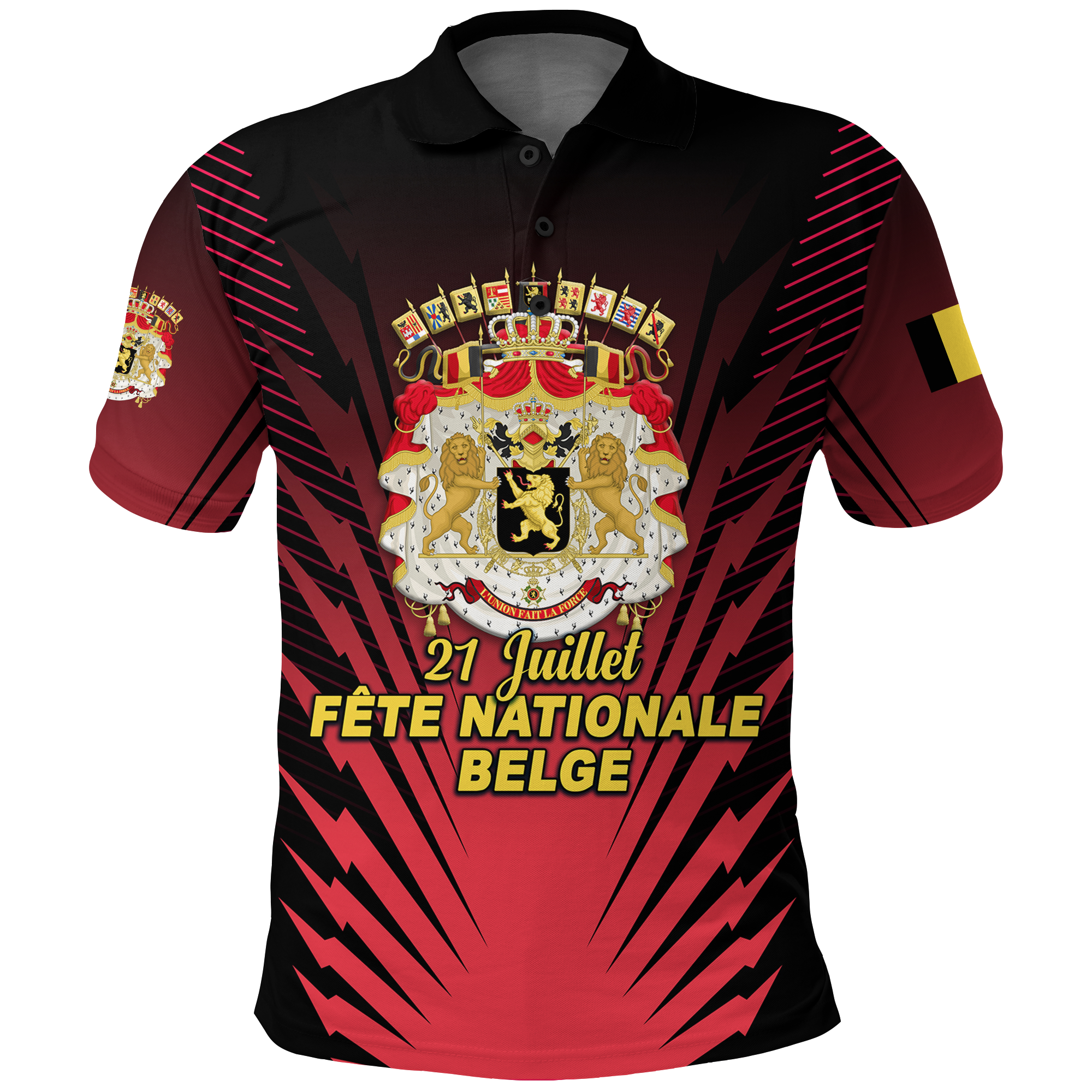 Belgium Polo Shirt Independence Day Coat Of Arms LT12 - Wonder Print Shop