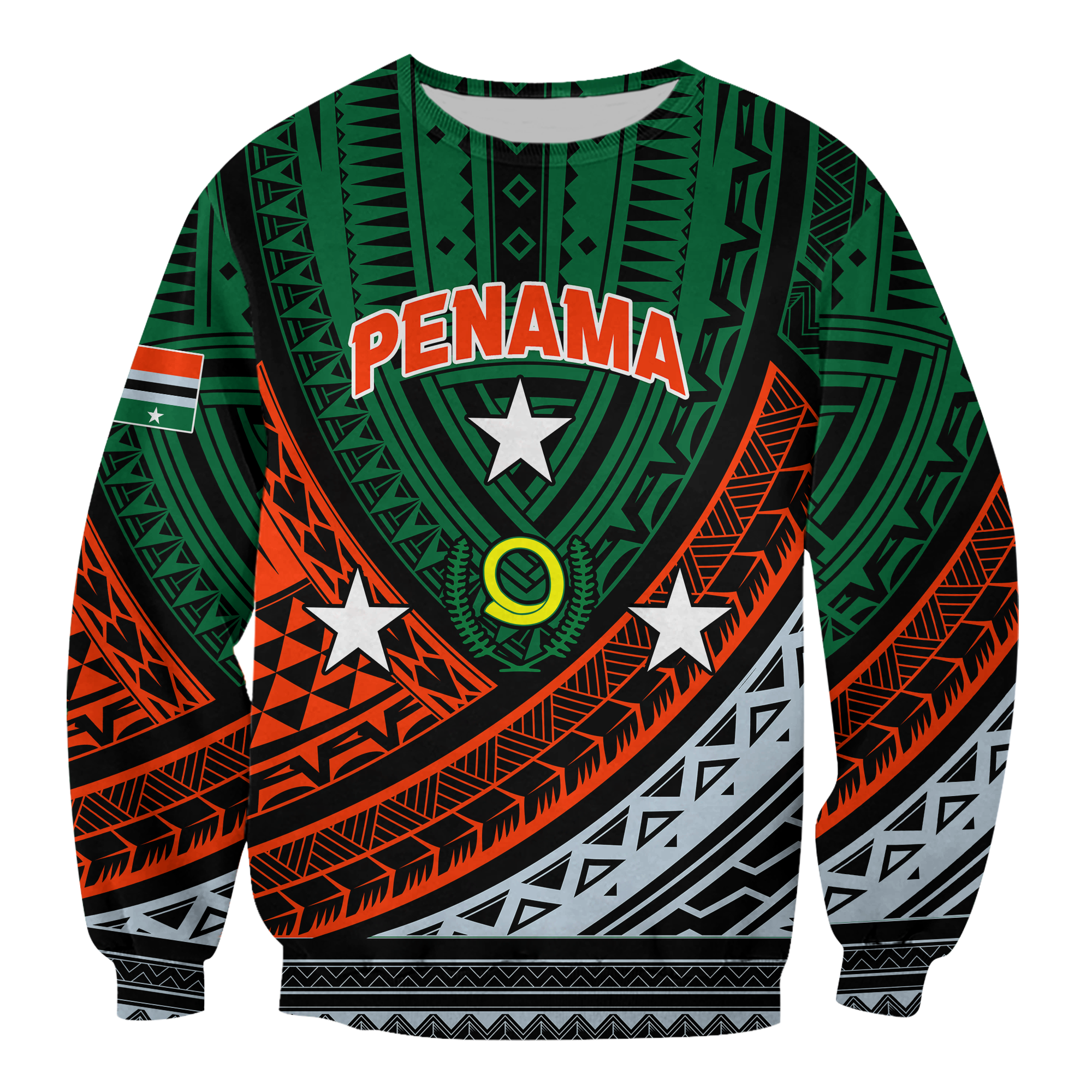 Custom Personalised Vanuatu Penama Province Tribal Pattern Sweatshirt LT12 - Wonder Print Shop