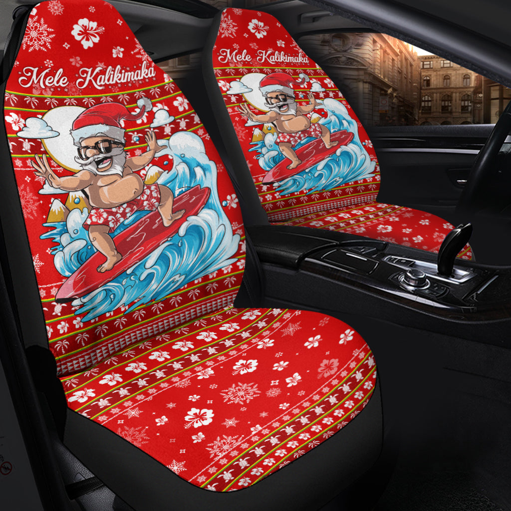 Hawaii Christmas Santas Surf Mele Kalikimaka Car Seat Covers - LT2 - Wonder Print Shop