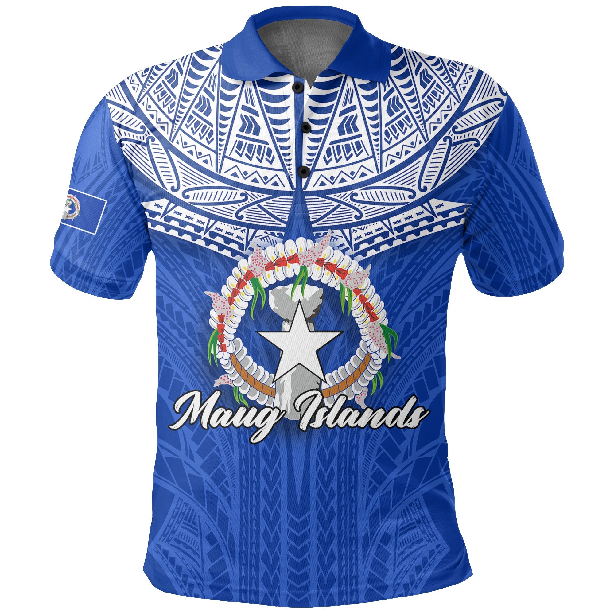 Custom Northern Mariana Islands Polo Shirt Maug Islands LT12 - Wonder Print Shop