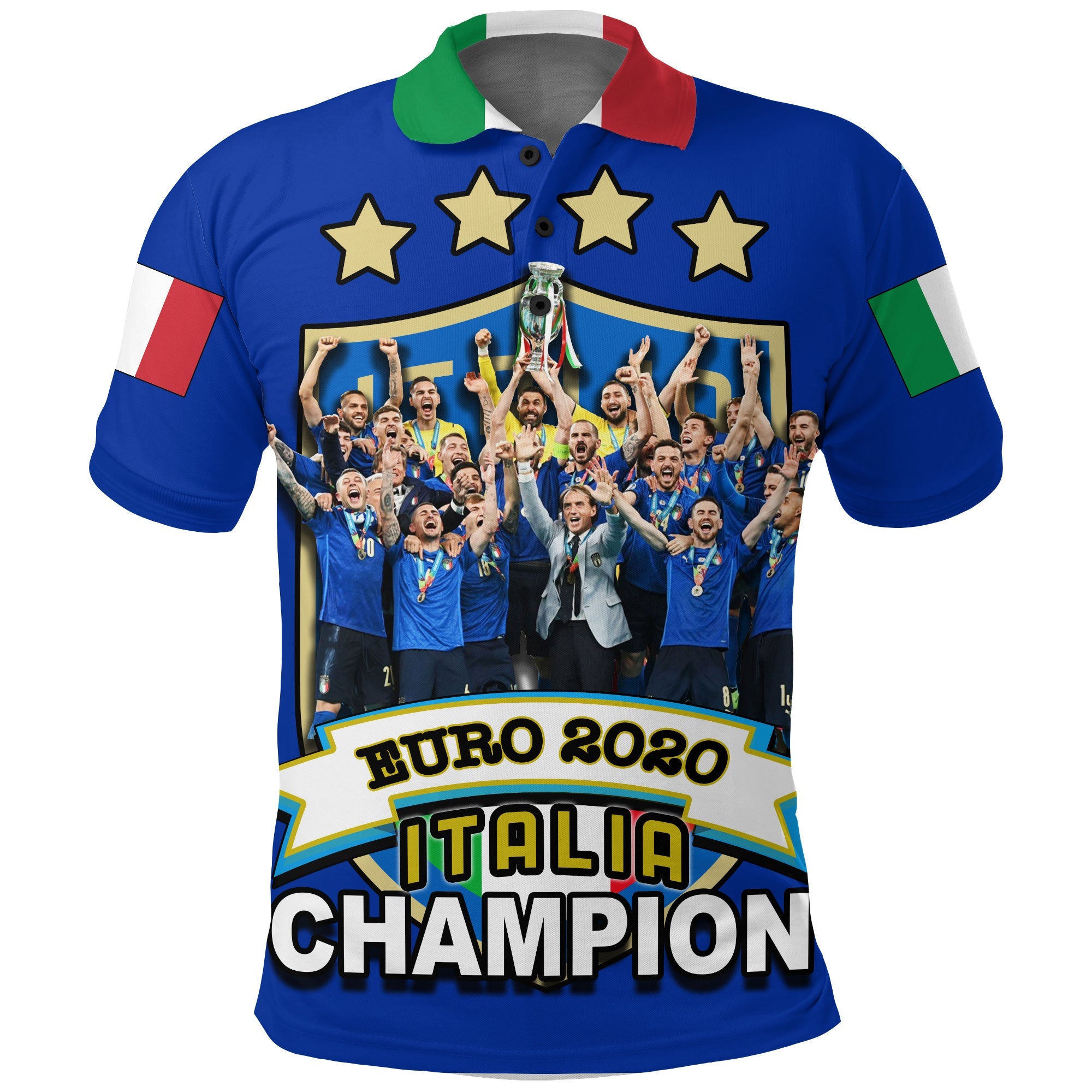 Italy Champion Euro Cup 2020 Polo Shirt LT20 - Wonder Print Shop