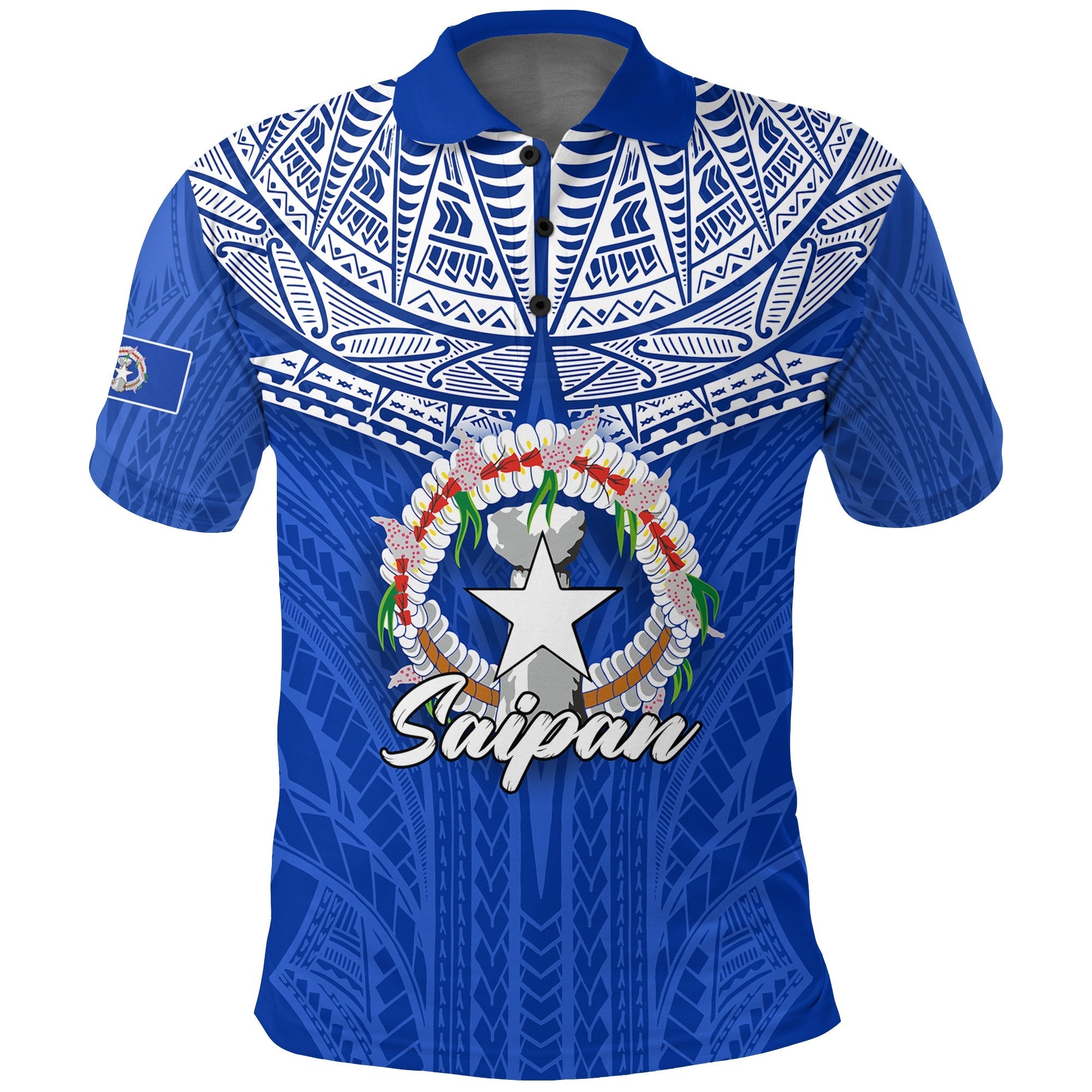 Custom Northern Mariana Islands Polo Shirt Saipan LT12 - Wonder Print Shop