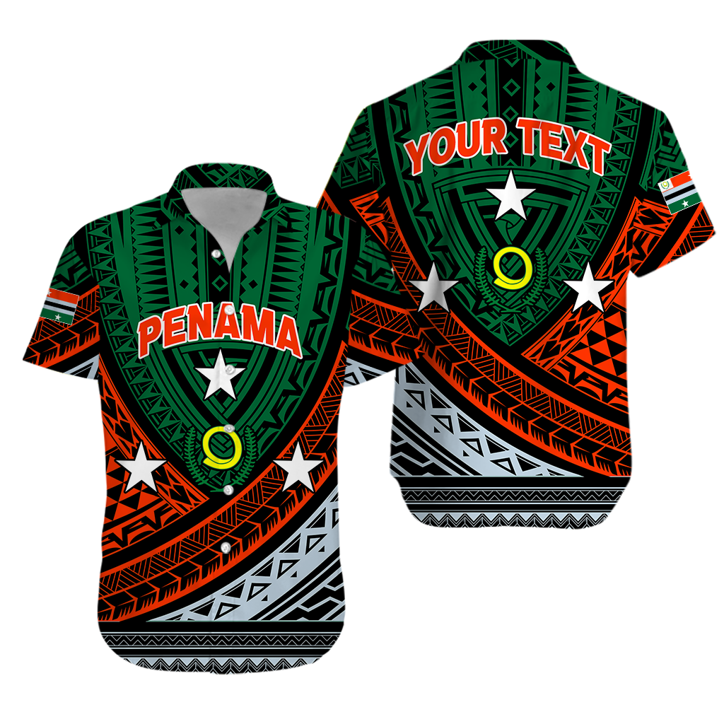 Custom Personalised Vanuatu Penama Province Tribal Pattern Hawaiian Shirt LT12 - Wonder Print Shop