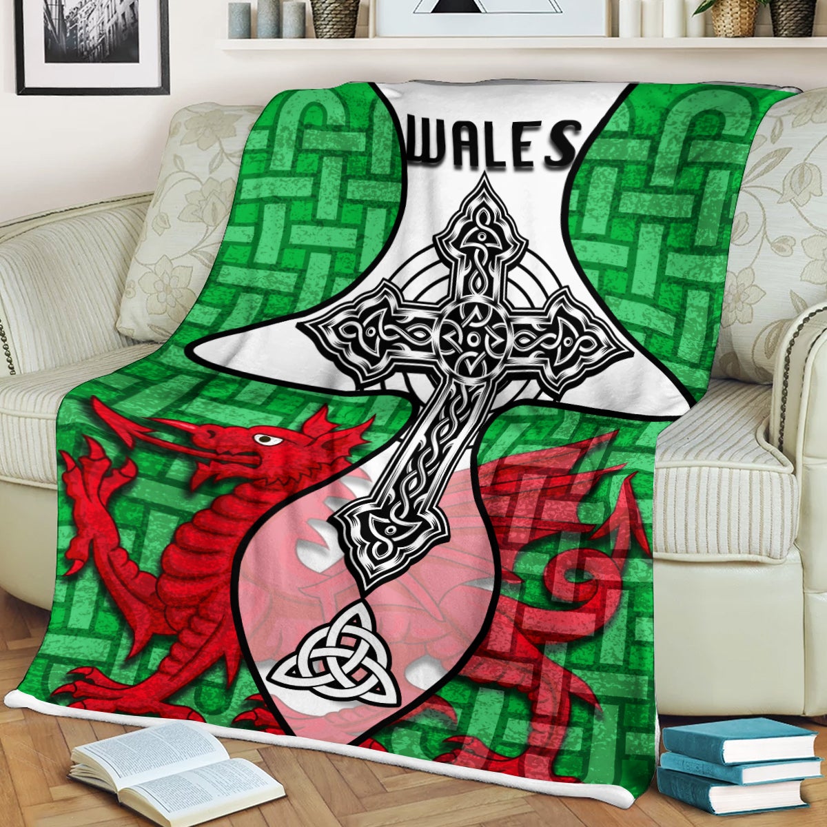 wales-celtic-cross-dragon-blanket