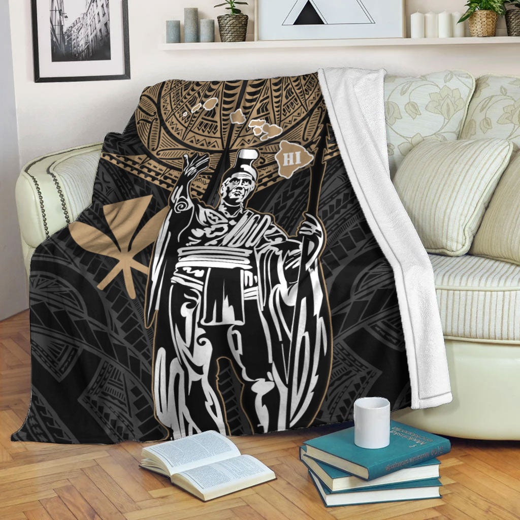 hawaii-king-kamehameha-blanket-gold-tribal