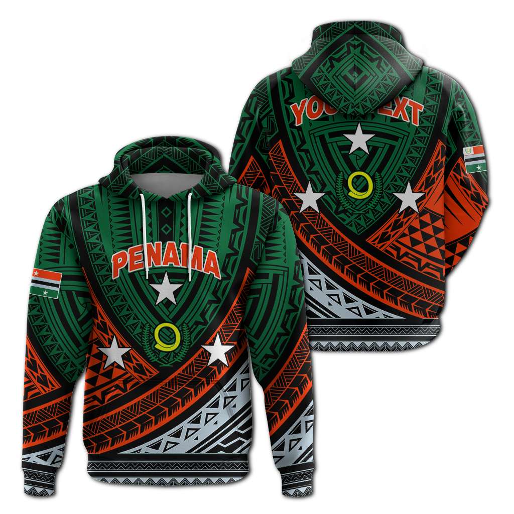 Custom Personalised Vanuatu Penama Province Tribal Pattern Hoodie LT12 - Wonder Print Shop