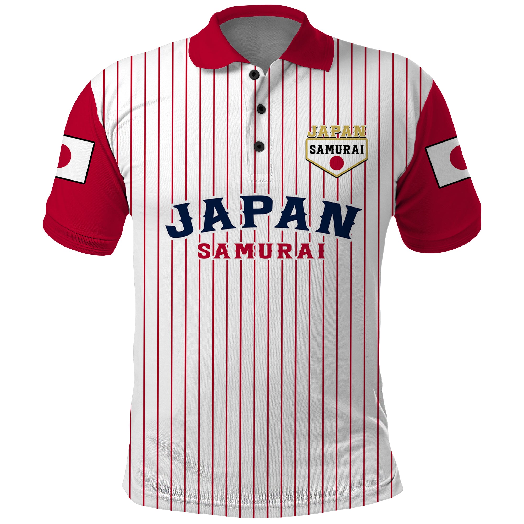 (Custom Text And Number) Japan 2023 Baseball Simple Style Polo Shirt - Wonder Print Shop