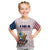 (Custom Text And Number) United States 2023 Baseball USA Coat Of Arms Kid T Shirt - Wonder Print Shop