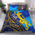 Fiji Bedding Set - Flag's Color With Gold Polynesian Pattern LT20 - Wonder Print Shop