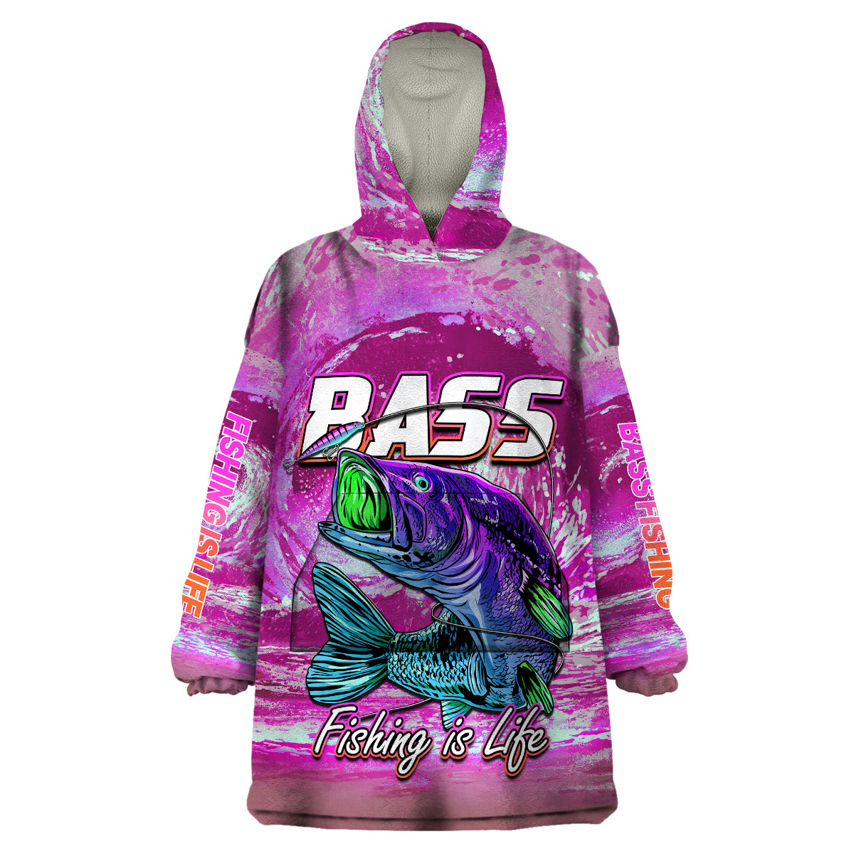 bass-fishing-is-life-hook-sport-largemouth-pink-wearable-blanket-hoodie