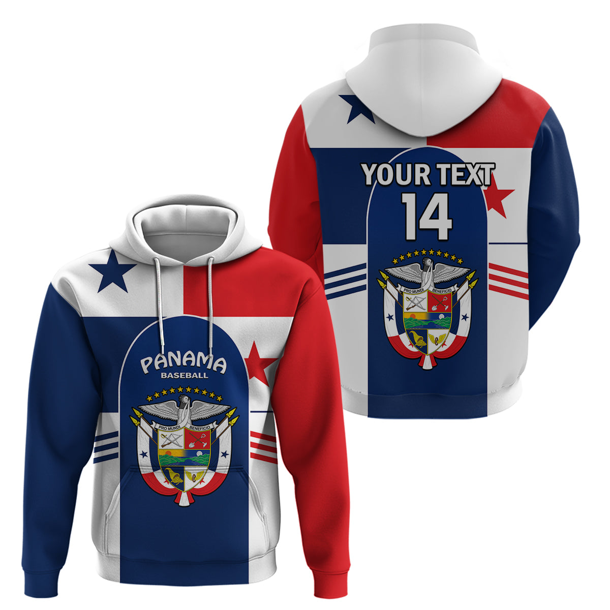 Custom Panama 2023 Baseball Flag Sporty Version Hoodie - Wonder Print Shop