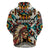 Native American Warrior Headdress with Skull Feather Hoodie - Wonder Print Shop