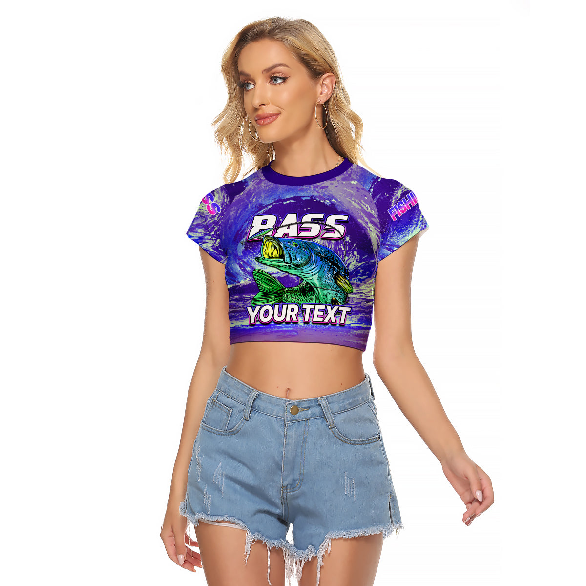 custom-personalised-bass-fishing-is-life-hook-sport-largemouth-purple-raglan-cropped-t-shirt