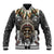 Native American Skull With Eagle Warriors Baseball Jacket - Wonder Print Shop