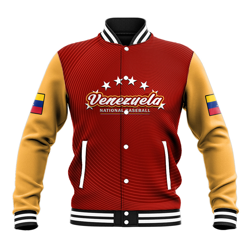 Venezuela 2023 Baseball Mix Coat Of Arms Baseball Jacket - Wonder Print Shop