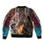 Native American Horse Painting Skull and Eagle Navajo Style Bomber Jacket - Wonder Print Shop