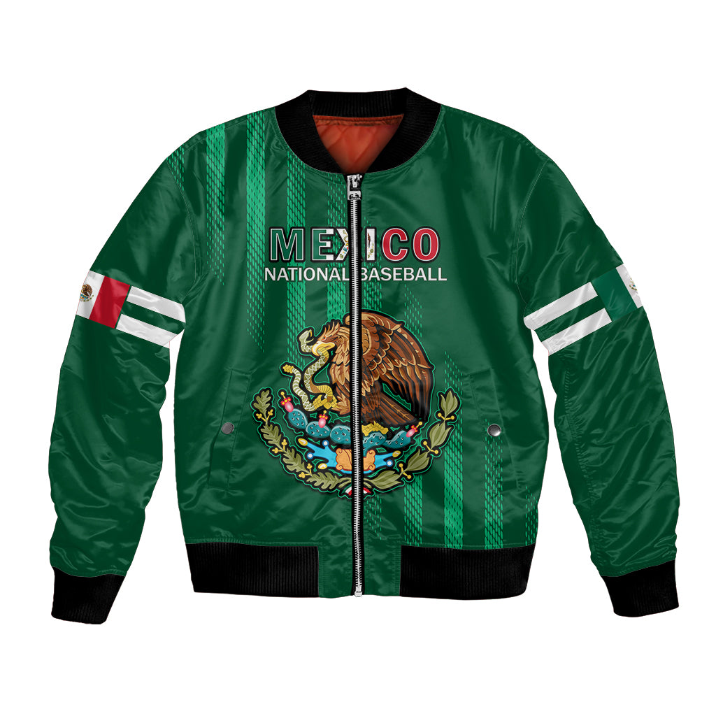 custom-text-and-number-mexico-2023-baseball-classic-mix-coat-of-arms-bomber-jacket