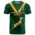 Custom South Africa Rugby Go Blitzboks Sevens T Shirt - Wonder Print Shop